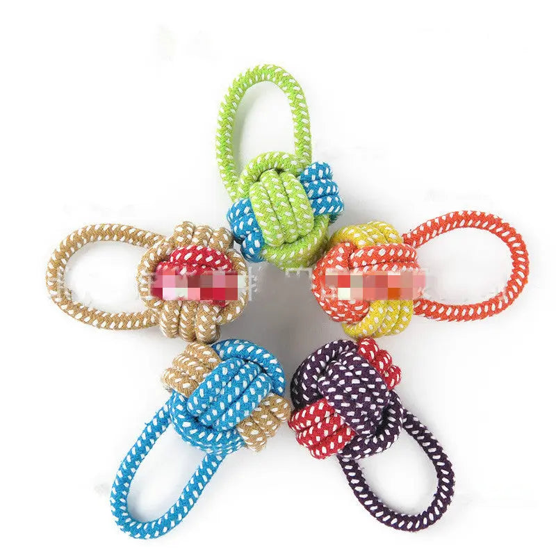 Hand - knitted dog - leash toys My Store