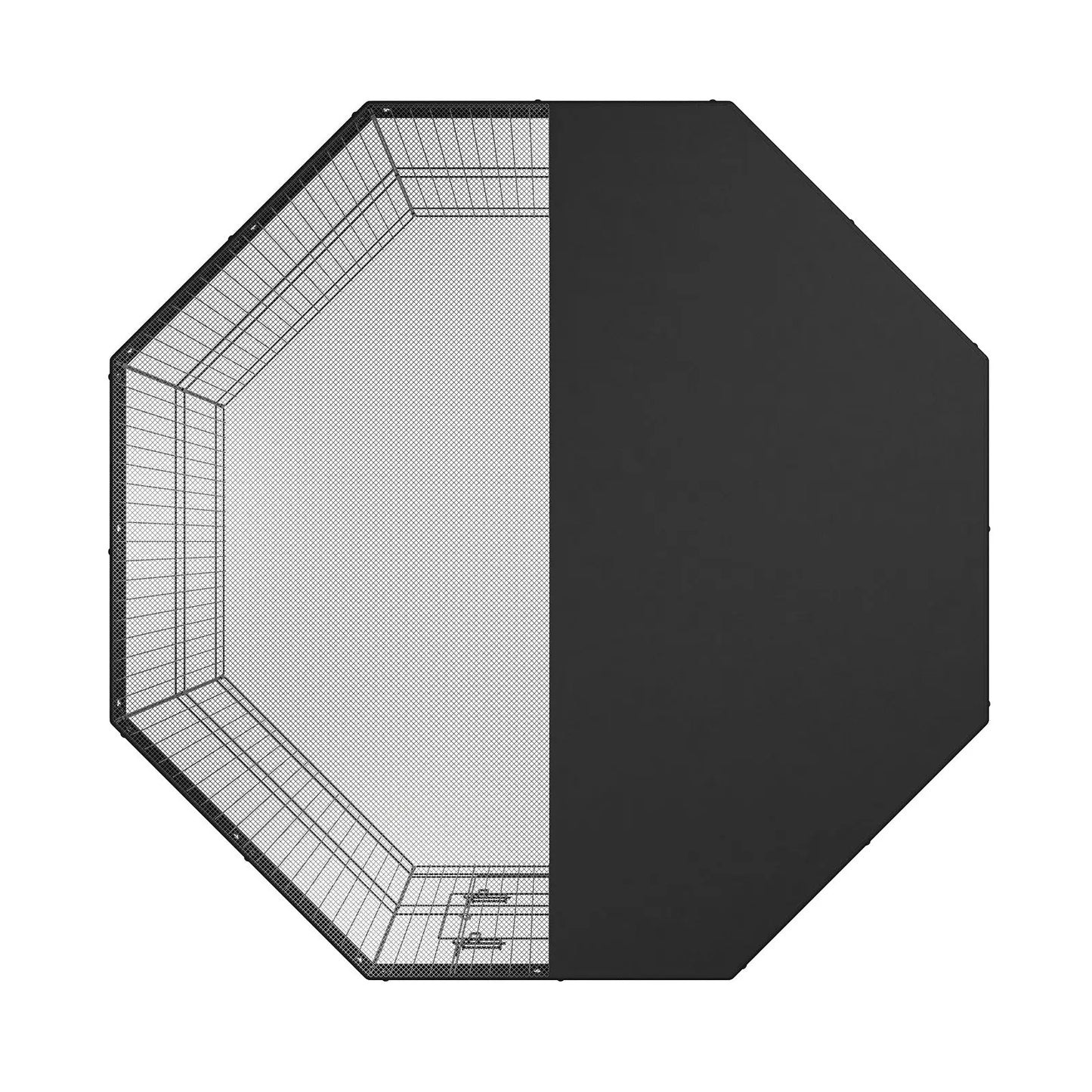 VEVOR Dog Playpen, 8 Panels Foldable Metal Dog Exercise Pen With Top Cover Paws and Claws Boutique