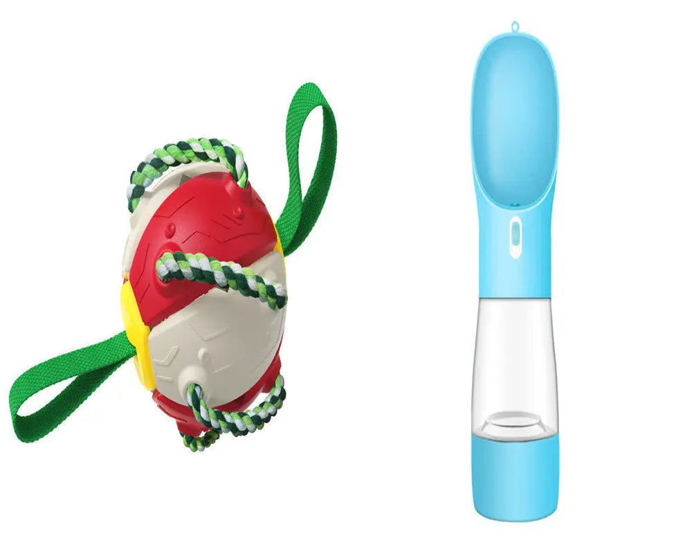 Interactive Dog Football Soccer Ball With Tabs Inflated Training My Store