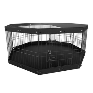 VEVOR Dog Playpen, 8 Panels Foldable Metal Dog Exercise Pen