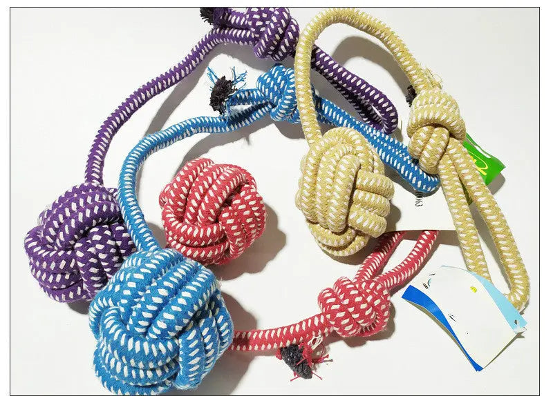 Hand - knitted dog - leash toys My Store