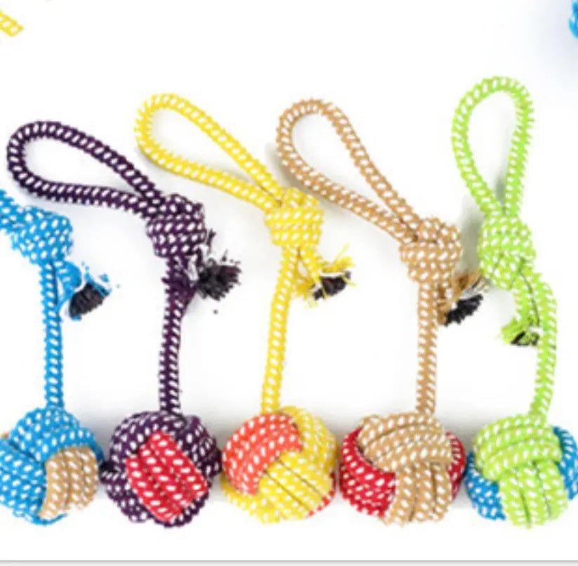 Hand - knitted dog - leash toys My Store