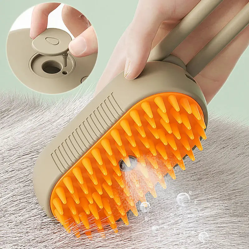 Cat Steam Brush Steamy Dog Brush 3 In 1 Electric Spray Cat My Store