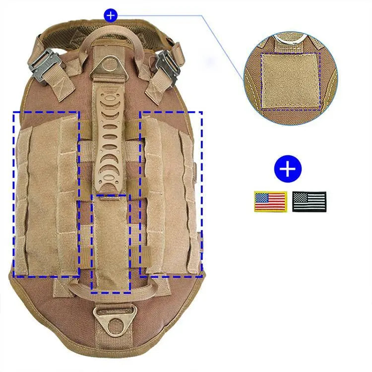 Malinois Large Dog Dog Hand Holding Rope Chest Vest Combat My Store