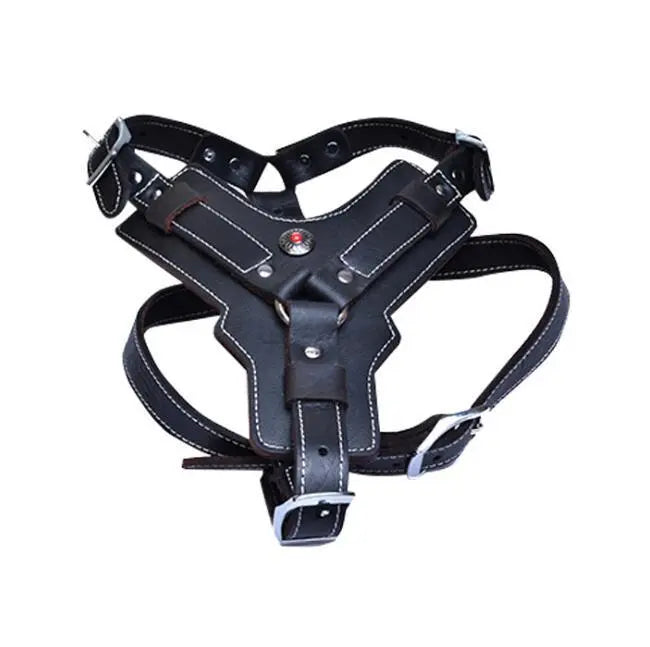 Genuine Leather Dog Harness My Store