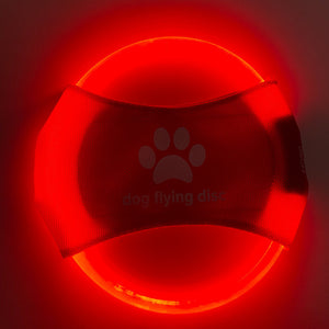 Dog Flying Discs Light Glowing LED Luminous Trainning Interactive Toys Game